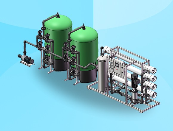    8T/H(每小時(shí)出水8噸)反滲透凈水設(shè)備